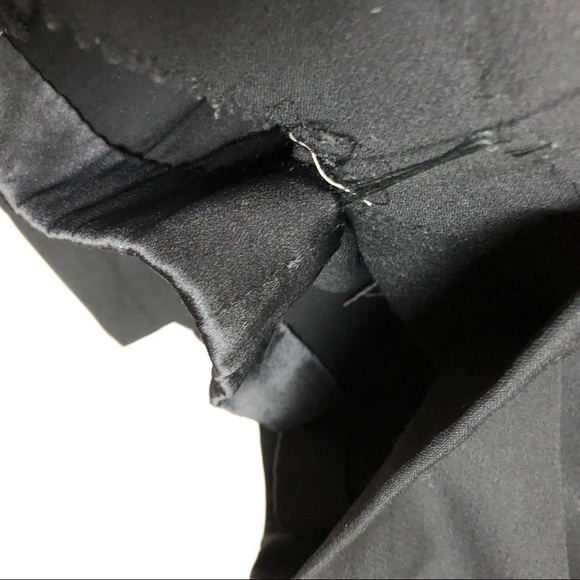 VINTAGE 60s Asymmetrical Button Fur Collar Black Wool Coat ROTHSCHILD’S Size M/L - Picture 9 of 9